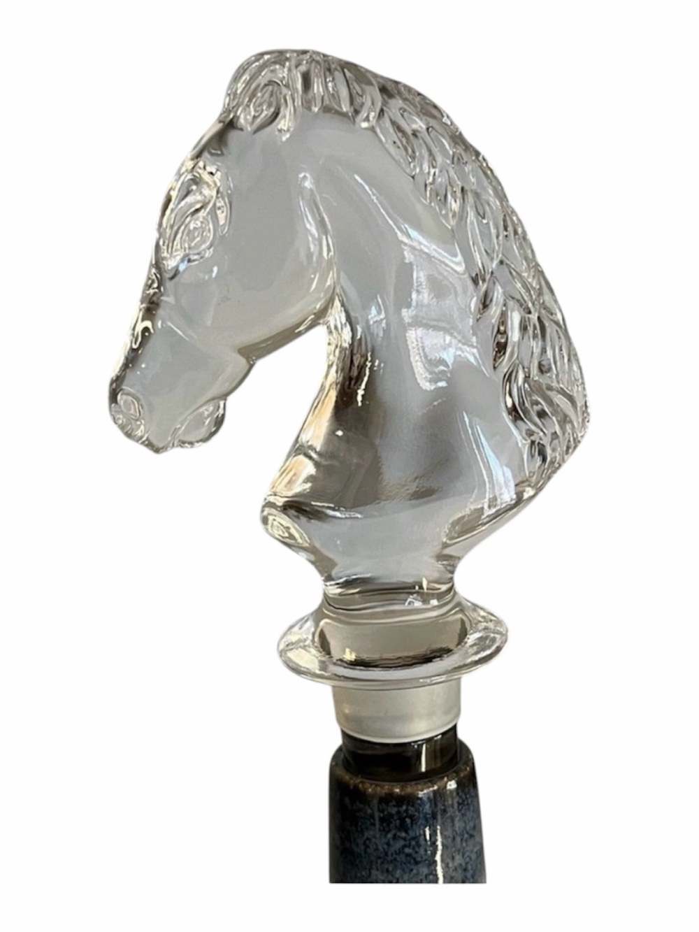 Crystal Horsehead Bottle Stopper Wine Champagne Polo Bar Rodeo Reining Luxury
